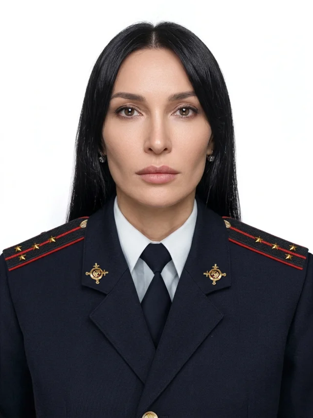 Форма полиции РФ, женский портрет